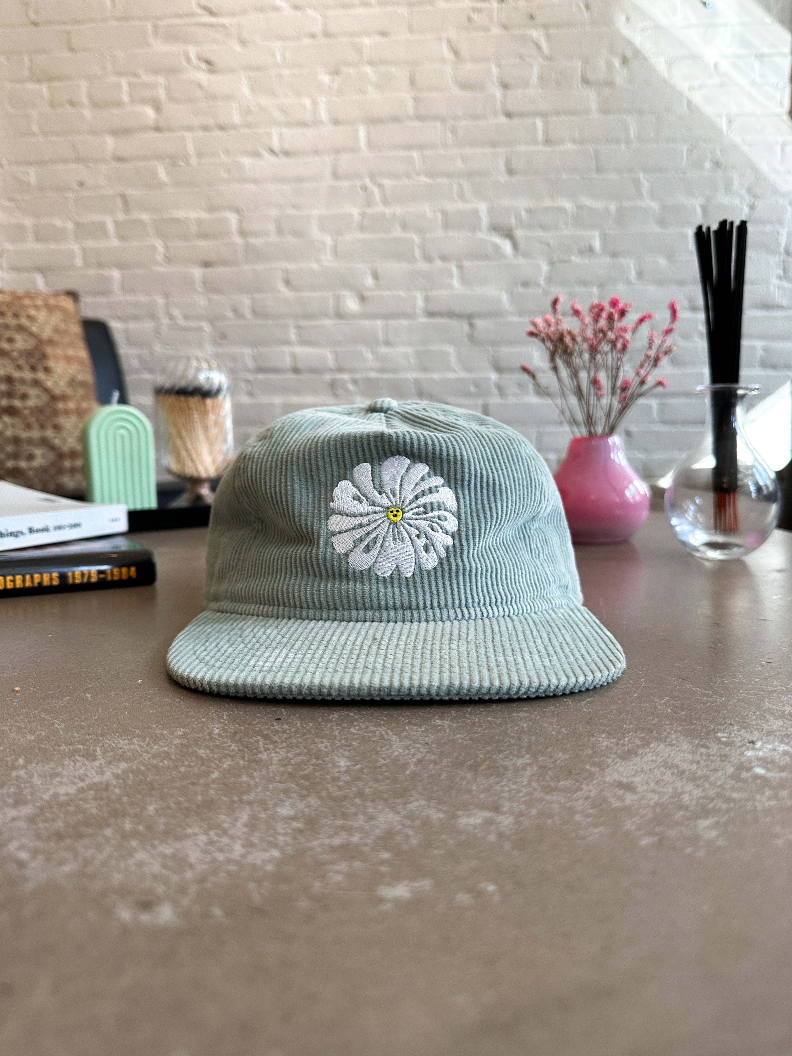 Plant Flowers Unstructured 5-Panel - Sage