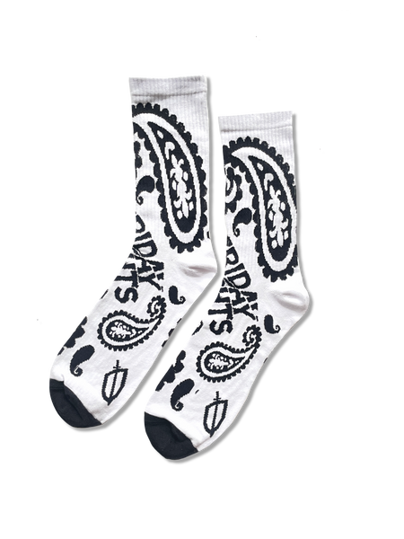 Paisley Crew Socks